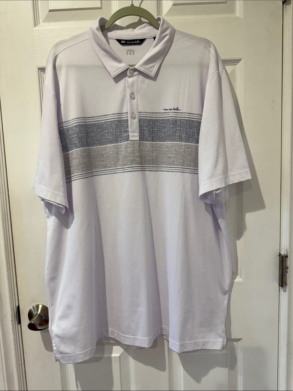 Travis Mathew Men’s White Button-Down Casual Shirt size XXXL